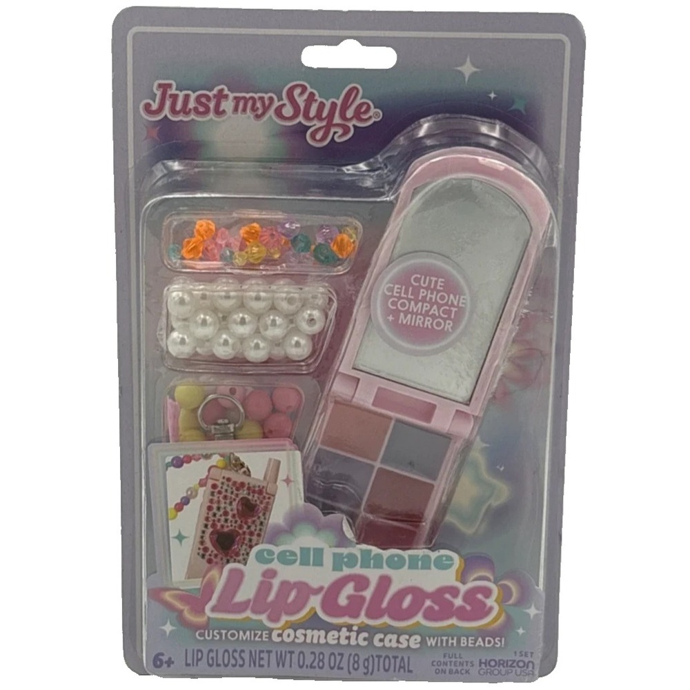 New Cellphone Lip Gloss Holder With Compact Mirror Customize Case With Beads